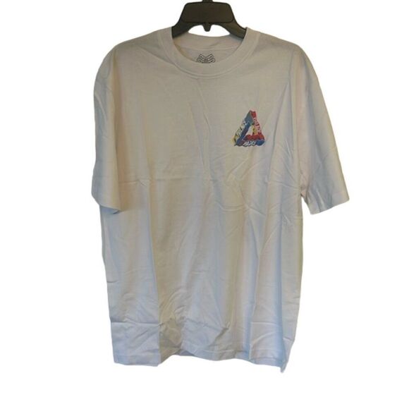Palace Men's Tri-Ferg T-Shirt Crewneck Short Sleeve White Size X Large - Picture 3 of 6